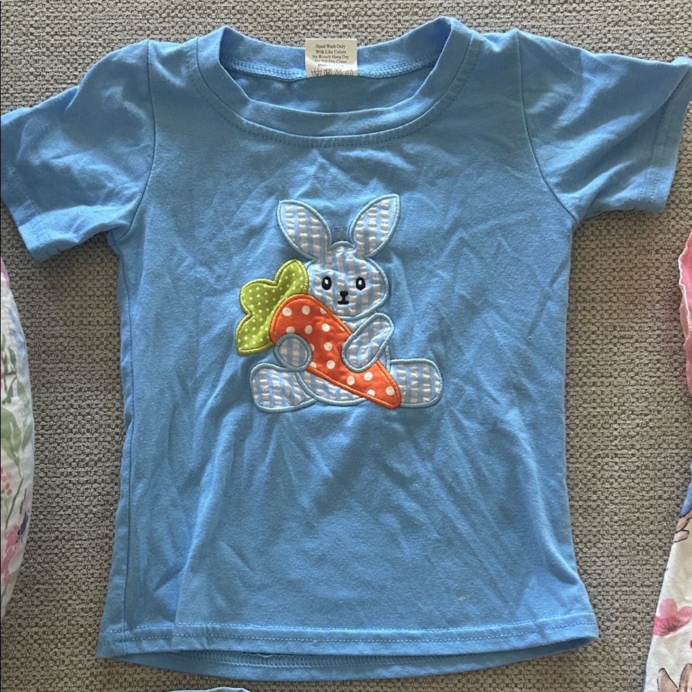 Blue Bunny Appliqué 2T Short Sleeve Tee
